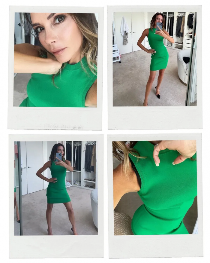 Το πράσινο είναι το νέο μαύρο και η Victoria Beckham βρήκε το καινούργιο της αγαπημένο φόρεμα
