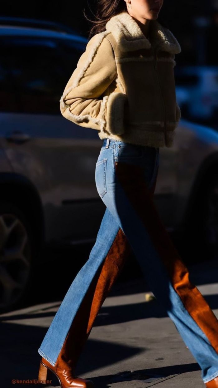 Two  tone pants: Το τζιν παντελόνι που ήρθε για να μείνει  Συμφωνεί και η Kendall Jenner