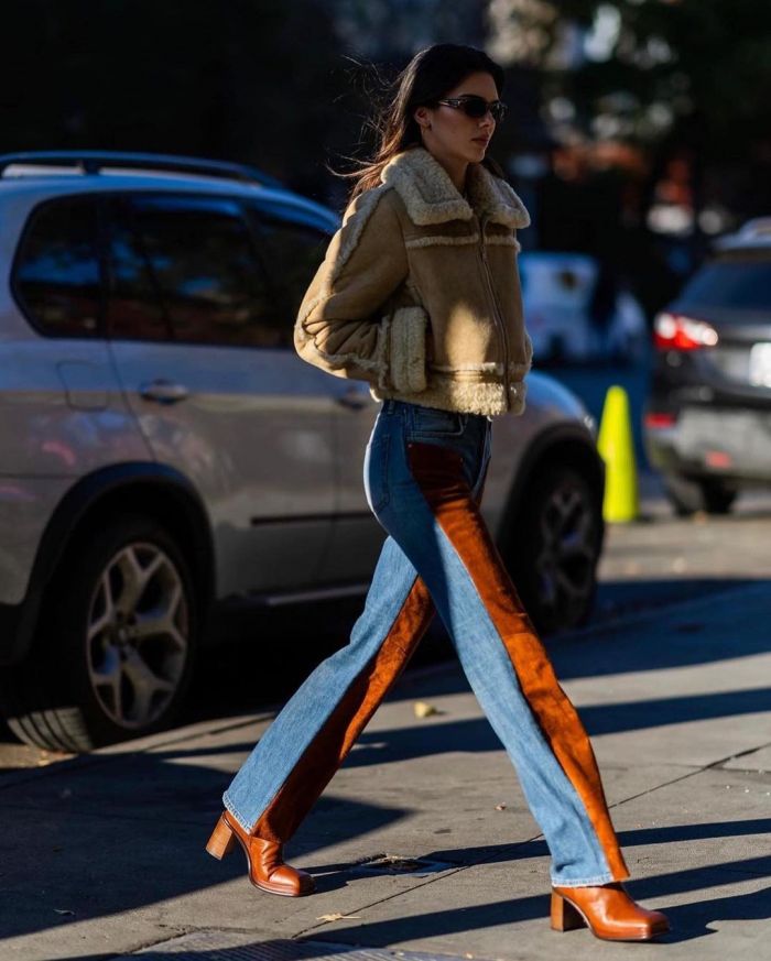 Two  tone pants: Το τζιν παντελόνι που ήρθε για να μείνει  Συμφωνεί και η Kendall Jenner