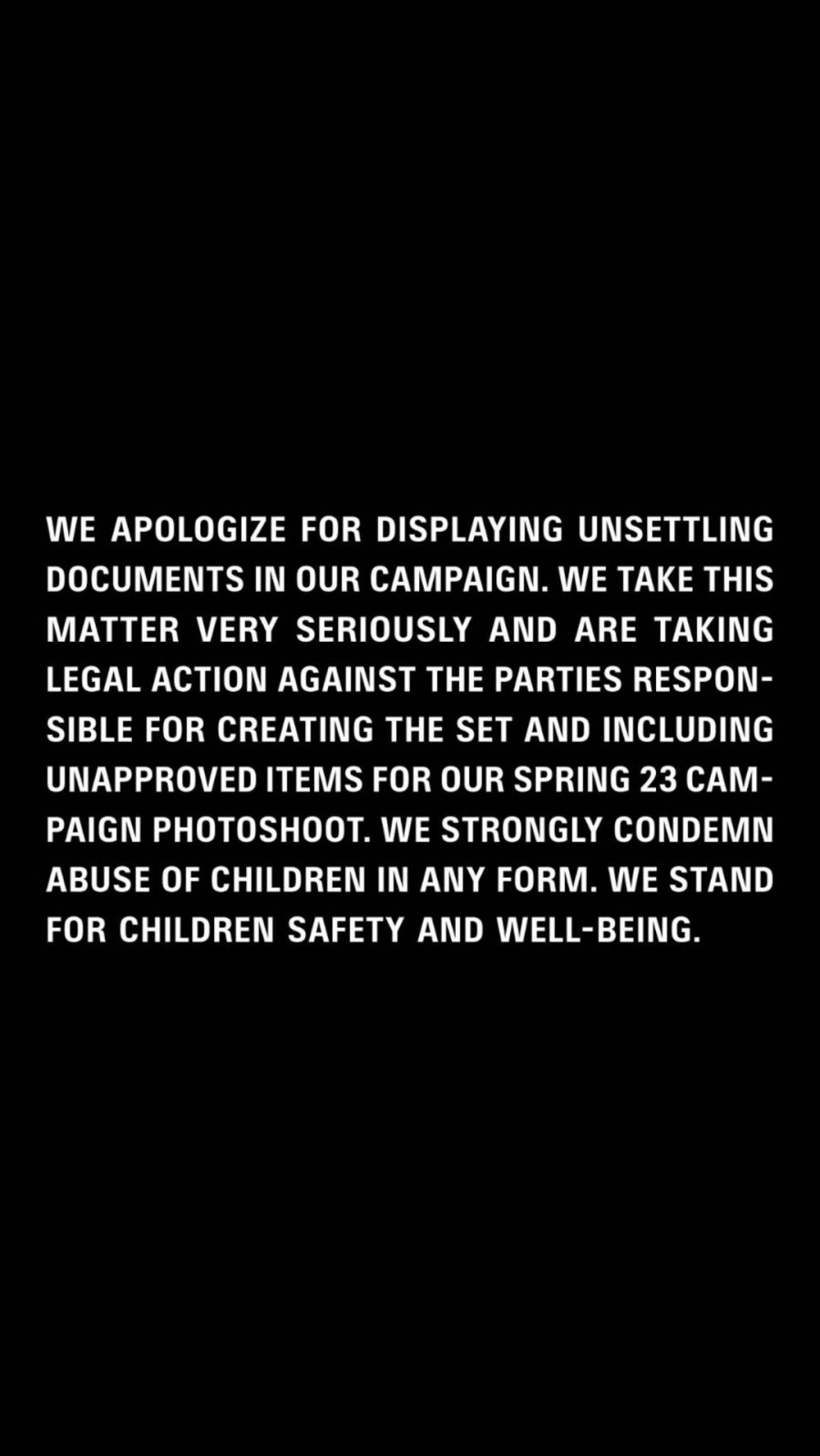 Ο Balenciaga αποσύρει την καμπάνια του με τα παιδιά και ζητά συγνώμη για όλους τους σωστούς λόγους