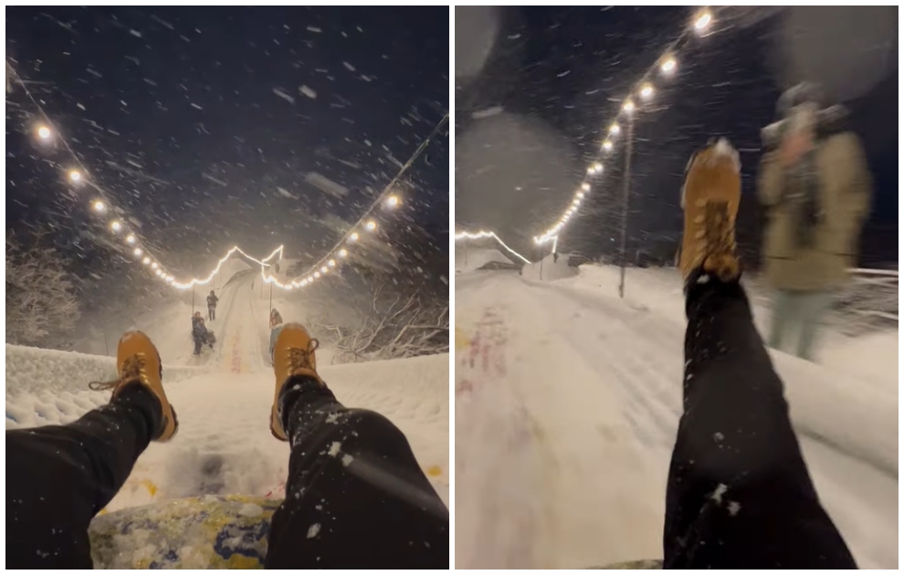 Κάπως έτσι μοιάζει το snow tubing